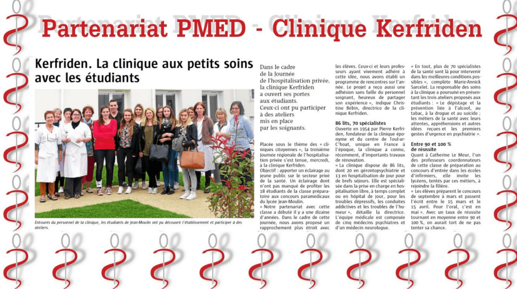 partenariat PMED - Clinique Kerfriden