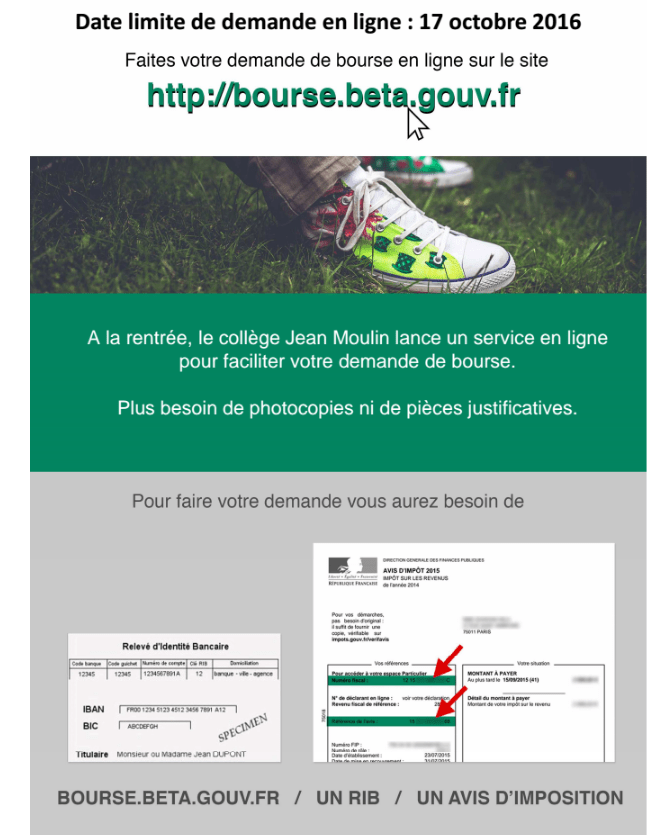 bourses collège