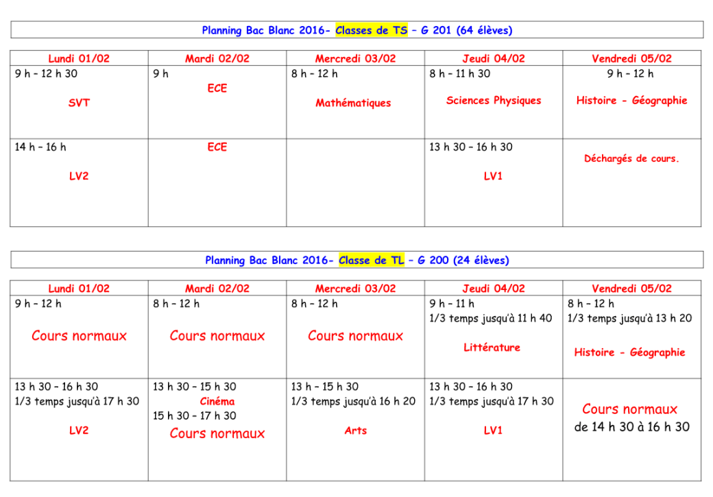 bac blanc Terminales 1